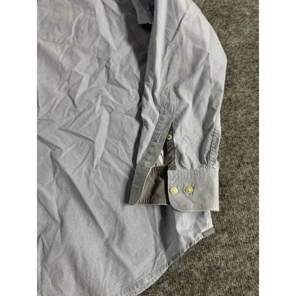 Banana Republic Dress Shirt Mens Large Blue 16 16.5 Button Up Classic Fit N90